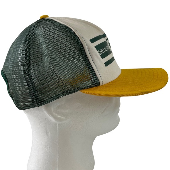 Vintage Rare Green Bay Packers 1980s Trucker SnapBack Mesh Baseball Hat Cap AJD! - Picture 9 of 16